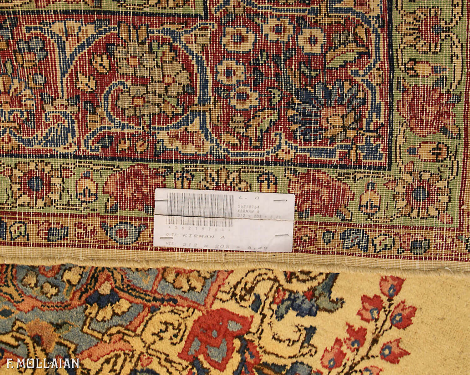 Tapis Persan Semi-Antique Kerman n°:56218764